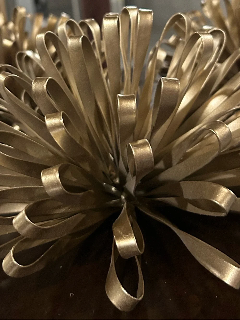 Metallic Gold Burst Wall Decor Trio - Modern Home Accent